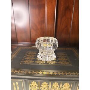 DePlomb Crystal Candleholder Votive Candle Holder 2” Tall